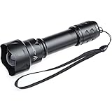 Zoomable Flashlight, NockNock [T-20] Ultra Bright 1200 Lumens Upgrade U2 LED Bulb Zoomable Waterproof Flashlight Torch with Battery Charger