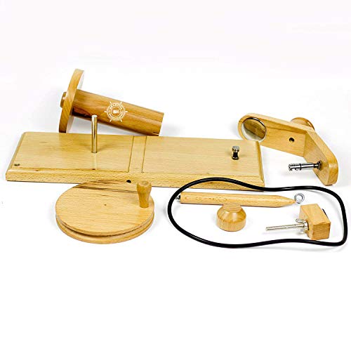 Bhartiya Handicrafts Wooden Yarn Ball Winder for Heavy Duty Large Knitting Wood Center Pull Natural Wool Winder String Holder Winder
