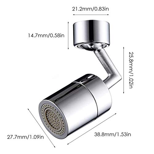 LQWY Faucet Aerator Female Male Universal 720 Degree Sink Swivel Spray Aerator Dual-Modes Aerator Faucet Sink Faucet Sprayer Attachment for Bathroom, Kitchen, Laundry