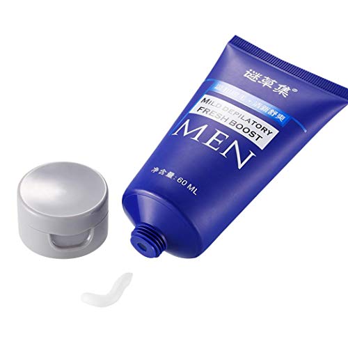 Sdoo Men 60 ml Hair Removal Cream Permanent Skin Friendly Hair Loss Depilatory Cream (Blue)