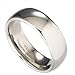 MJ Metals Jewelry Classic Mirror Polished White Tungsten Carbide 8mm COMFORT FIT Wedding Band Ring Size 12