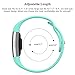 SWEES Silicone Bands Compatible Fitbit Charge 2, 3 Packs Sport Breathable Replacement Bands Women Men Small & Large (5.7