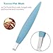 BEZOX Ingrown Toenail Removal Blades and Foot Callus Knife - 3 Different Blades Pedicure Knives with Toenail Lifter and Thick Nail File - Blue