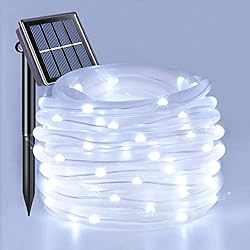 JMEXSUSS 120 LED Solar Powered Rope Lights