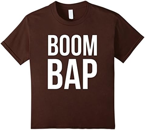 unisex-child Boom Bap Old School Hip Hop T Shirt 6 Brown