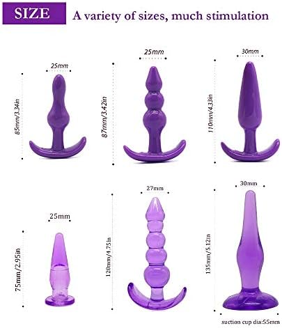 6Pcs/Set Silicone Beginner Starter Set Toys with T-bar Base
