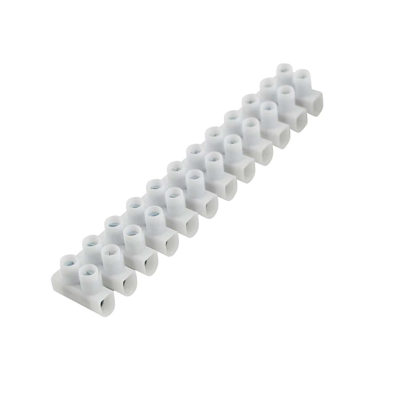UNITEC Lustre Terminal Pack of 10 | 12 Pin | Can be Used up to 380 Volt | 1.5-6.0 mm² | Transparent