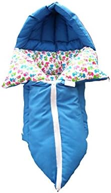Jinglers Baby Boy's and Baby Girl's Cotton Carry Bed (Blue)