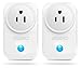 SZMDLX Smart Plug, Smart Outlet WiFi Plug Wireless Outlet WiFi Timer Plug Remote Control by Smartphone or Amazon Alexa Google Home No Hub Required (2 Pack)