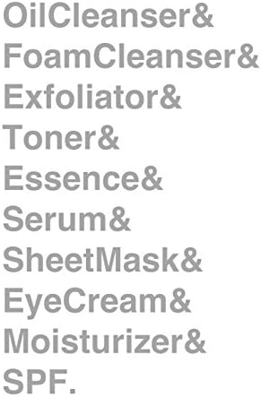 Oil Cleanser & Foam Cleanser & Exfoliator & Toner & Essence & Serum & Sheet Mask & Eye Cream & Moisturizer & SPF. Journal: KBeauty 10 Step Skincare ... [8.5 x 11 in / 100 pgs / Dotted Grid]