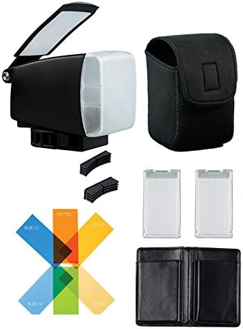 BounceLite Venue Flashgun Modifier and Diffuser/Softbox with Reflective White Card and Quick Changing Filter System