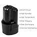 2 Packs 2500mAh BAT411 Replace for Bosch 12V/10.8V Battery Lithium BAT420 BAT411A BAT412