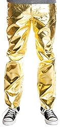 Ragstock Mens Metallic Slim Fit Shiny Jeans