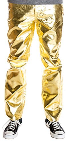 Ragstock Mens Metallic Slim Fit Shiny Jeans