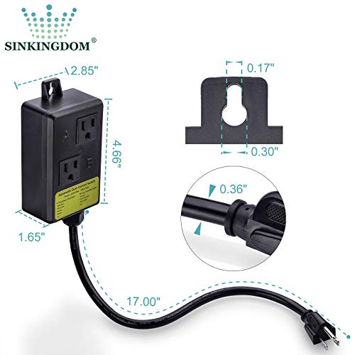 SINKINGDOM Automatic Vacuum Switch for Dust Collector, Delay On/Off
