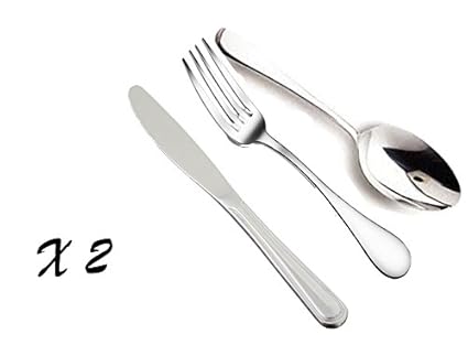 King International Stainless Steel Hold Flatware and Gadgets | 2 Fork | 2 Spoon| 2 Knife