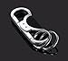 Olivery Keychain 2 Key Rings Stainless Steel Key Chain in Metal Gift Box & Greeting Card - Silver Chrome - The Perfect Combination of Luxury, Power & Elegance - Will Never Rust, Bend or Break