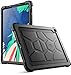 iPad Pro 11 inch Case, Poetic TurtleSkin Series [Corner Protection][Grip][Not Supported Pencil Magnetic Attachment] Protective Silicone Case for iPad Pro 11 Inch (2018) - Black