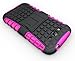 JKase DIABLO Series Tough Rugged Dual Layer Protection Case Cover with Build in Stand for Samsung Galaxy Grand i9080, Samsung Galaxy Grand Duos i9082 - Retail Packaging (Pink)