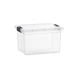 Superio Clear Storage Box with Lid, 2.5 Quart