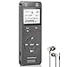 Digital Voice Activated Recorder, Yemenren 8GB Sound Audio Recorder Dictaphone for Lectures Meetings, USB, Rechargeable (Grey)