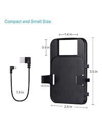 Salida de montaje en pared para Blink Sync Module - Soporte de montaje para Blink XT y Blink XT2 Cámara de seguridad para interiores y exteriores con cable corto de fácil montaje - Negro