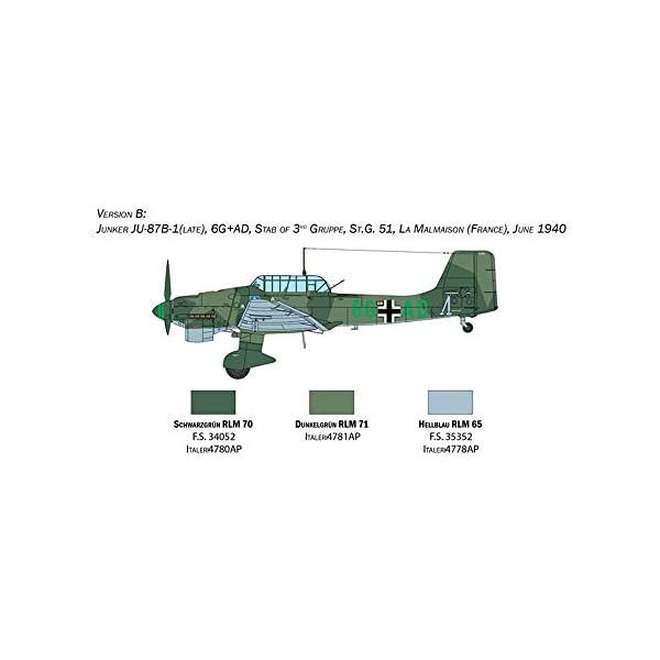 Italeri 2807S 1:48 Junkers JU-87B Stuka Bat.o.Brit, Modellbau, Bausatz, Standmodellbau, Basteln, Hobby, Kleben… – Bild 5