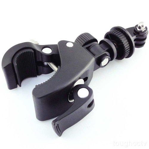 ToughstyTM Motorcycle Bike Quick Release Handlebar Mount Clamp with Tripod Adapter for GoPro HD Hero 4 3+ 3 2 1