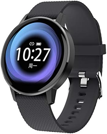 Sports Smartwatch, T4 Smart Watch Waterproof 1.22Inch Toughened Glass Smart Band Fashion Fitness Tracker Blood Oxygen Fitness Tracker,Black