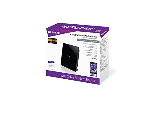 NETGEAR AC1600 (16x4) WiFi Cable Modem Router (C6250) DOCSIS 3.0Certified for Xfinity Comcast, Time Warner Cable, Cox, & more
