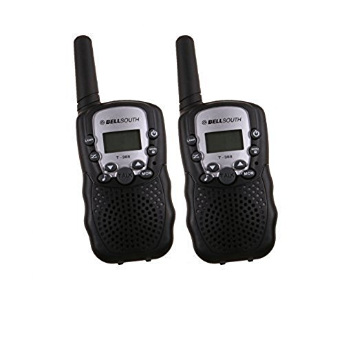 Zomei T388 2Pcs Mini Walkie Talkie 3-5KM Range 22-Channel FRS/GMRS UHF Two-Way Radios Coloful Walkie-Talkie For Kids(Black)