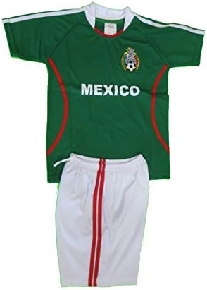 MEXICO # 14 CHICHARITO SOCCER KIDS SETS JERSEY & SHORT SIZES 6 .NEW