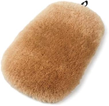 Kingreet 洗車 ムートングローブ 洗車モップ 洗車用 ムートン 洗車グローブ 洗車スポンジ 自動車用 タオル 羊毛100 吸水 キズ防止 1個セット