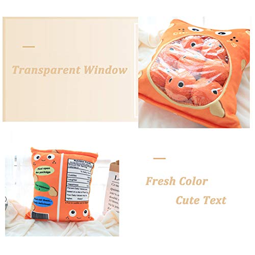 Cheesy Puffs Plush Toy, Puff Cheese Puff Stuffed Toy Game Pillow