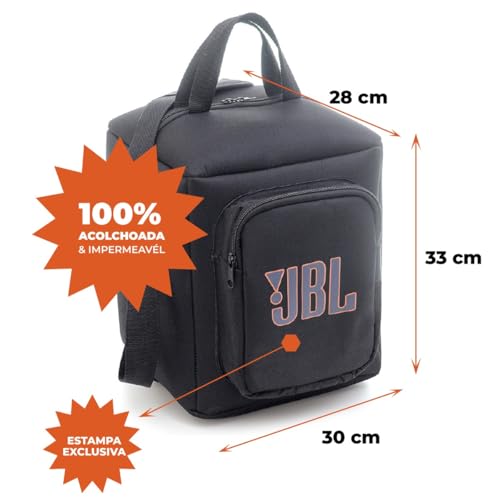 Bolsa Case Bag Compatível com Partybox Encore Acolchoada Estampa Top Exclucsive