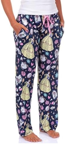 Disney Womens Beauty and the Beast Belle Rose Sketch Sleep Pajama