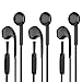 VMTOP 3 Pack Headphones with Mic Wired Earbud Headphones Black