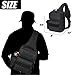 Tactical Sling Bag Pack Military Rover Shoulder Sling Backpack Daywalker Concealed Carry Bag with 2 Detachable Holsters,Small