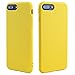 Pelipop iPhone 7 Plus Case, iPhone 8 Plus Case, Colorful Yellow Slim Fit Anti-scratch Soft TPU Gel Silicone Skin Frosted Protective iPhone Cover for iPhone 7 Plus/iPhone 8 Plus(Yellow)