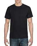 Gildan Men's DryBlend Adult T-Shirt, 2-Pack, Black, Large