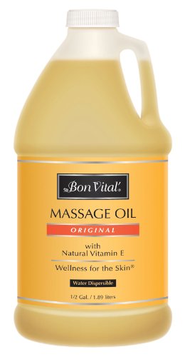 Bon Vital Original Massage Oil, 1/2 Gallon Bottle, (Old Version)