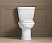 KOHLER K-4636-47 Cachet Elongated, Grip-Tight Bumpers, Quiet-Close Release Hinges, Quick-Attach Hardware, No Slam Toilet Seat, Almond