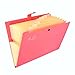 Tenn Well Pocket Document File Folder, 8 Pockets Expanding A4 and Letter Size File Organizer (Red)