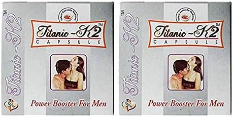 Titanic K2 Power Booster for Men, 6 Capsules - Pack of 2