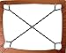The Nyche Designs Crisscross 2 Way Adjustable Bed Sheet Straps Suspenders Grippers Fasteners for All Bedsheets Fitted Sheets Flat Sheets (Set of 2, Black)
