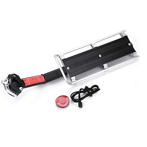 Dilwe Bicycle Cargo Rack, Aluminum Alloy Bike Rear Rack Quick Installation and Removal for Road Bikes Mountain Bikes