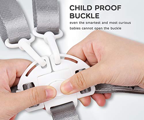 five point harness high chair
