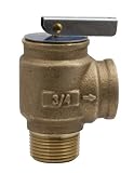 Apollo Valve 10-400 Series Bronze Safety Relief Valve, ASME Hot Water, 30 psi Set Pressure, 3/4" NPT Male x Female - 1040705