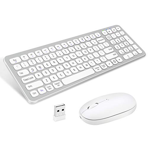 MultiDevice Bluetooth Keyboard and Mouse, Rechargeable DualMode