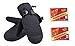 ThunderCloud Men's Insulation Winter Ski Mittens (L/XL, Black)